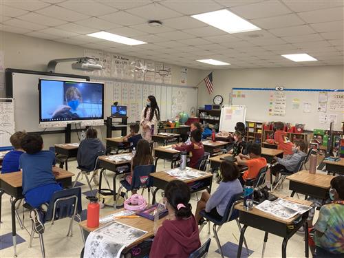 Second grade Mandarin class at Marvin Elementary  